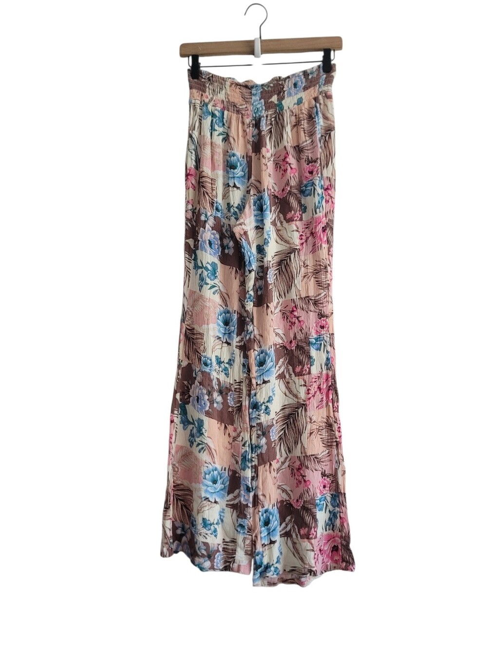 O'Neill Johnny Patchwork Floral Beach Flowy Pull-On Pants Size Large - Picture 2 of 9